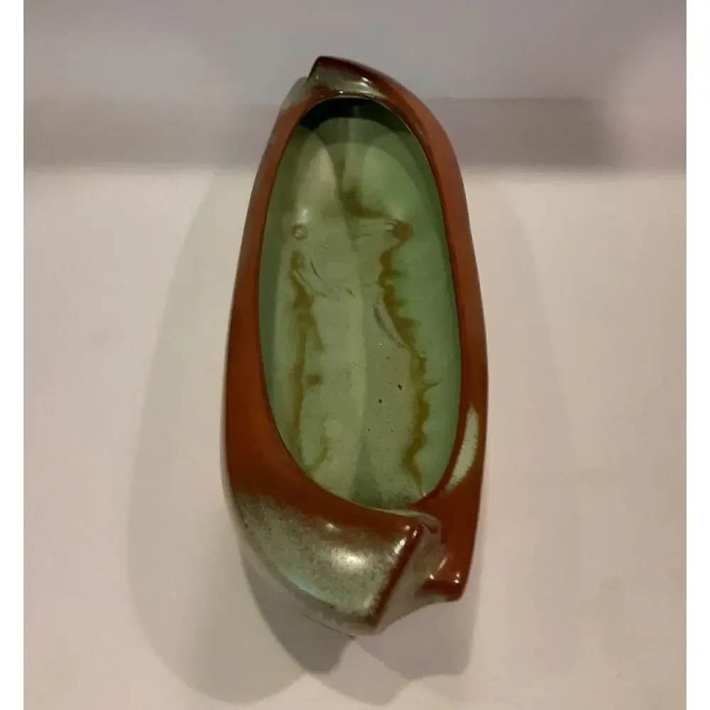 Vintage Frankoma Pottery #45 Center Piece Planter Boat Bowl